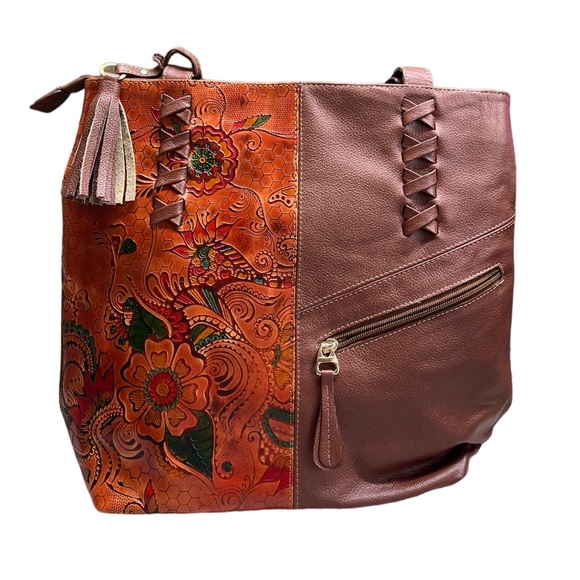 Beautiful Boho Etched Design Tote - Picture 2 of 4